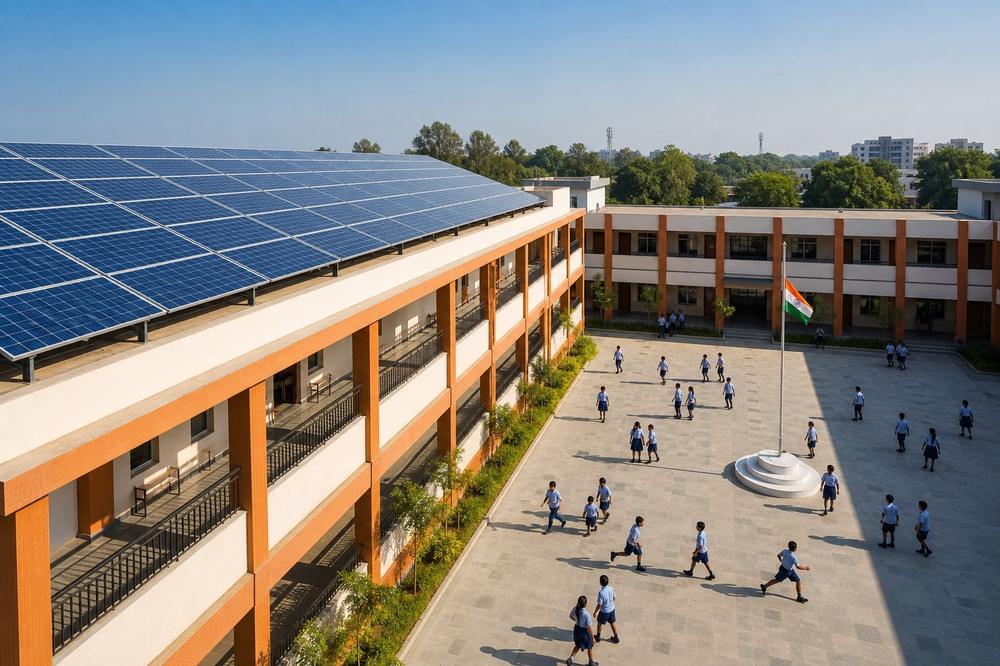 Go Green Helious engineers completing a rooftop installation